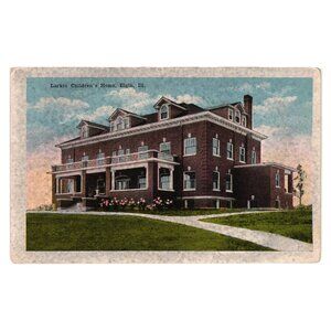 Vintage Postcard Larkin Childrens Home Elgin IL E C Kropp Co Milwaukee Orphanage